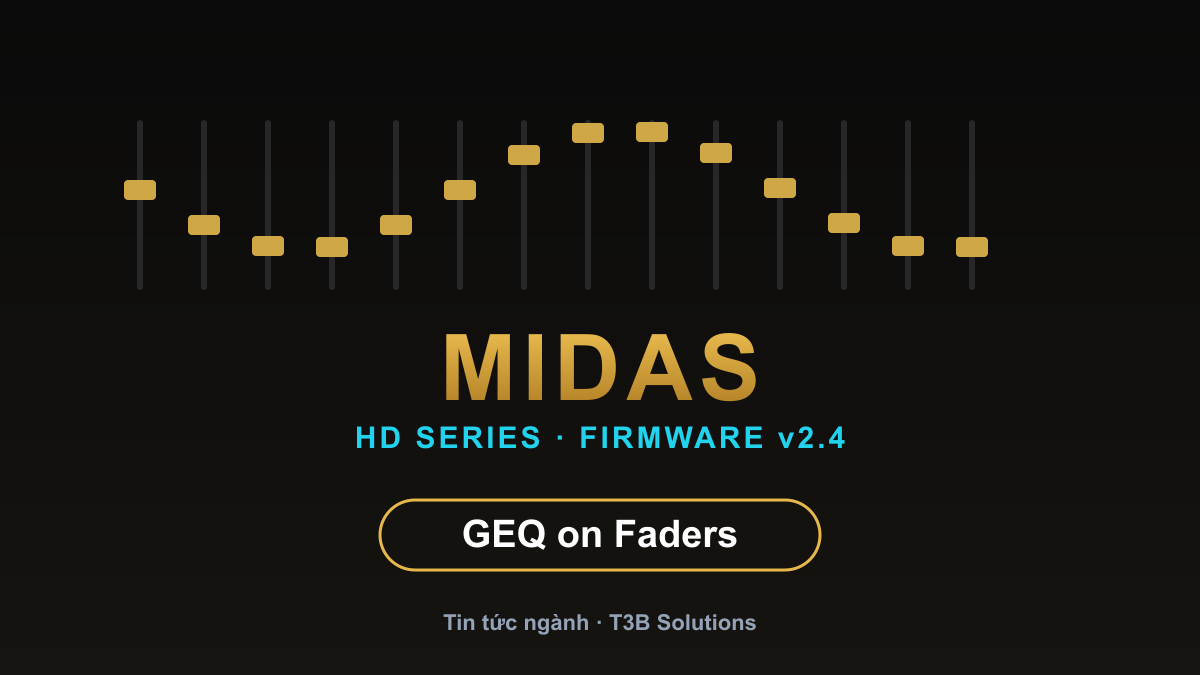Midas HD v2.4 GEQ on Faders