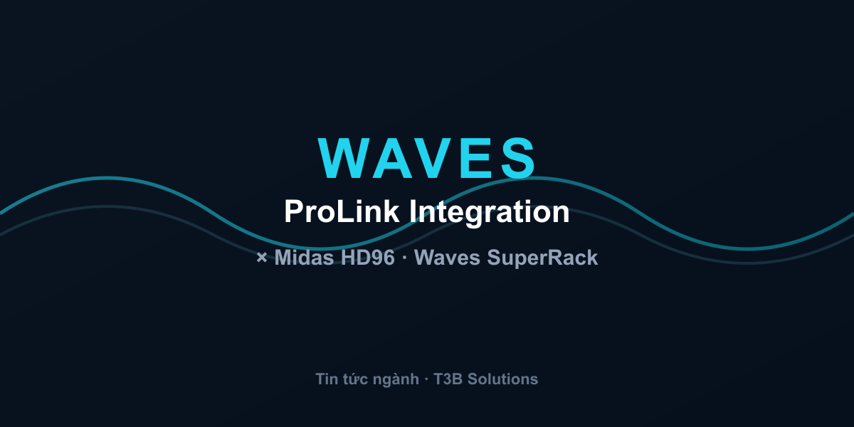 Waves ProLink integration Midas HD96