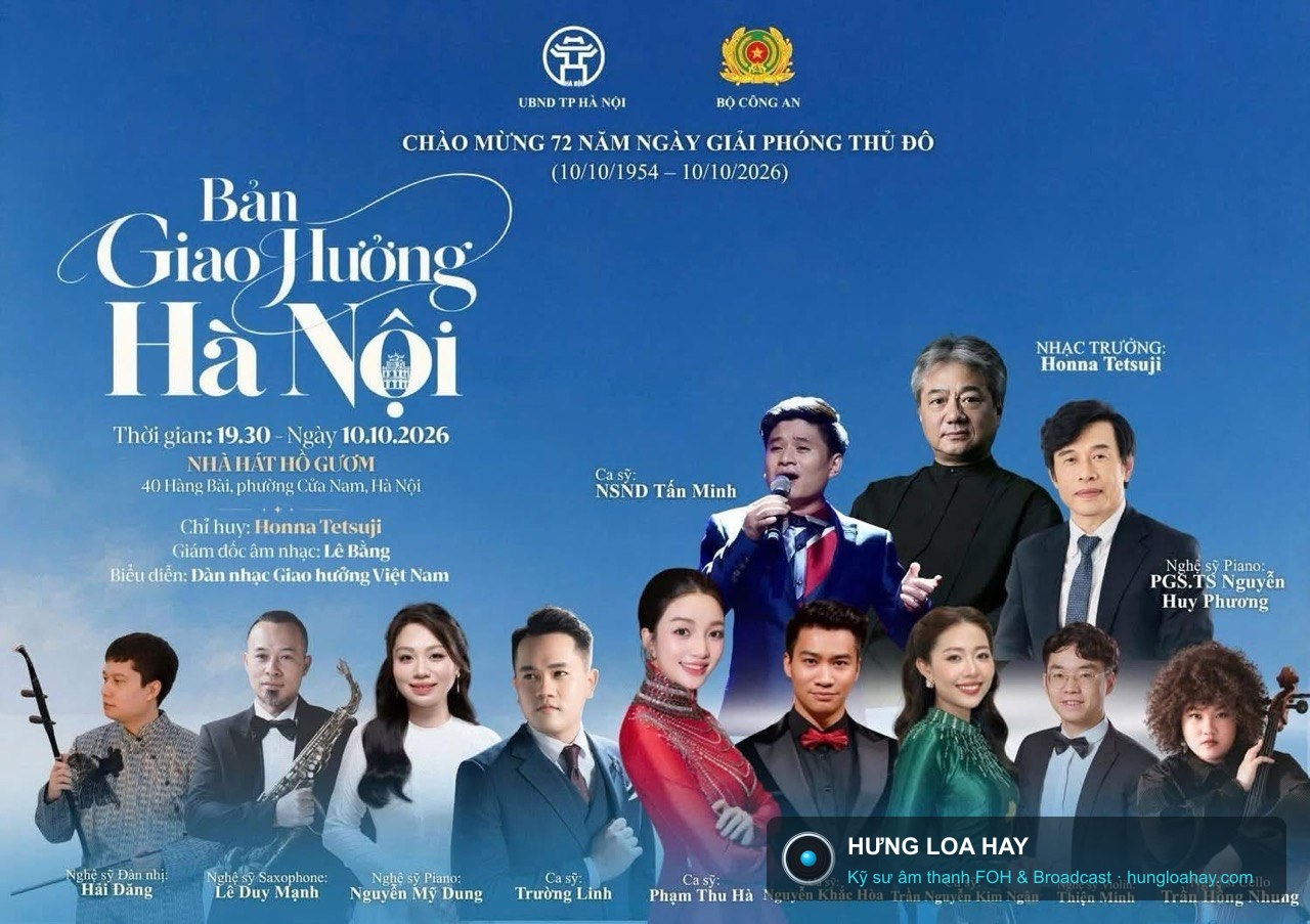Poster chương trình Bản Giao hưởng Hà Nội chào mừng 72 năm Giải phóng Thủ đô